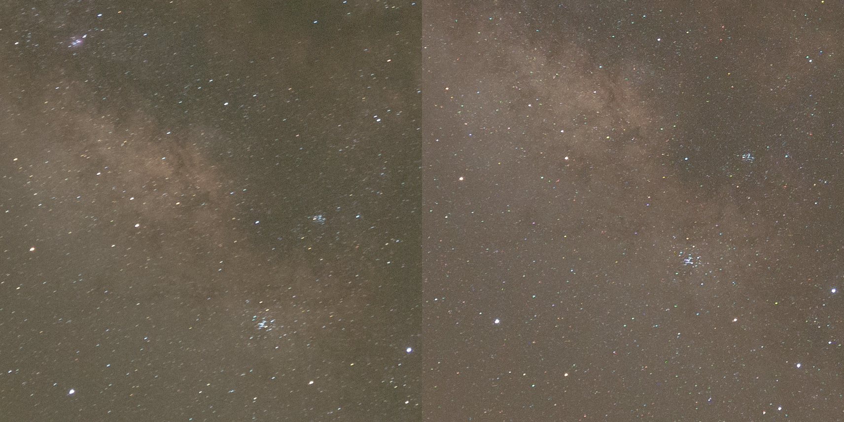 Untracked vs tracked stars